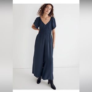 Madewell Twill Wide-Leg Jumpsuit